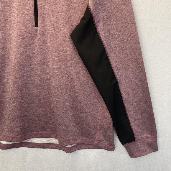 Black Dog Brand 1/4 Zip Mens Pullover Large Athletic Long Sleeve Performance EUC - Picture 3 of 16